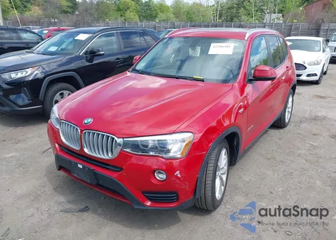 2017 BMW X3 xDrive28I z USA, uszkodzony, nr VIN 5UXWX9C31H0W68805